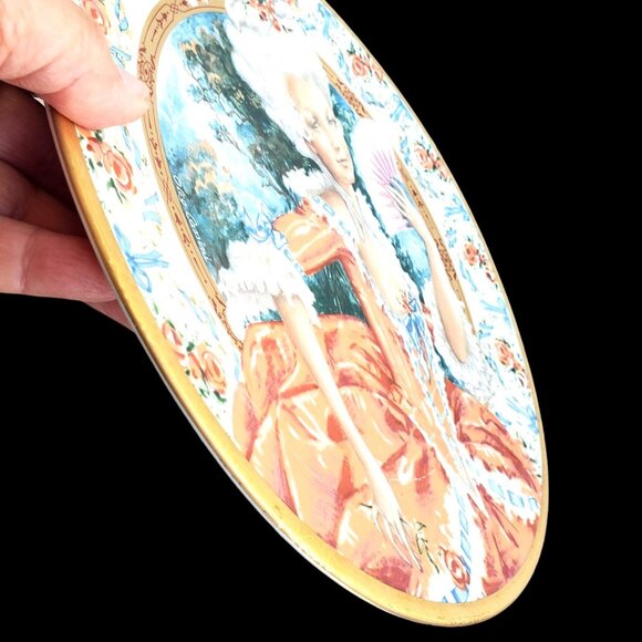 Oleg Cassini Marie Antoinette Collector Plate 10.25" French Rococo Style 1982 - Picture 8 of 9